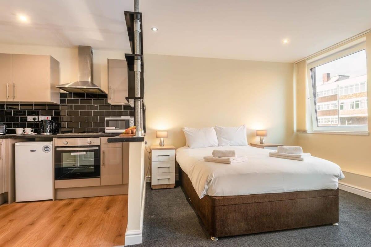 Modern & Bright Budget Studio In Central Doncaster Appartement Buitenkant foto